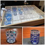 奈良屋町 青 - ○江戸切り子の素敵なお猪口。♪