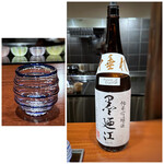 奈良屋町 青 - ◎墨廼江 純米吟醸 中垂れ・・中垂れは香りがよく、透明感ある味わい。 随分前だと思うのですけれど、一時期流行ましたね。和食店や鮨店でよく口にしました。