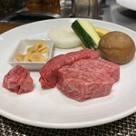 神戸プレジール - 神戸ビーフサーロインステーキ・焼き野菜