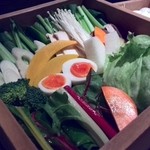 神戸プレジール 本店 - 兵庫県産野菜の数々