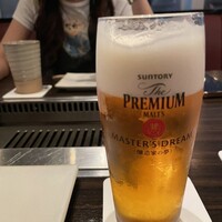 焼肉うしごろ 銀座並木通り店 - プレモル マスターズドリーム 900円