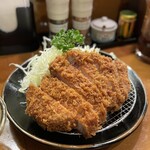 檍食堂 - 極上ロースかつ250gはボリュームが凄い！