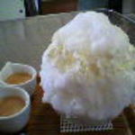 埜庵 - ヨーグルト練乳&白桃900円*2013.09