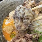 踊るうどん - まいたけ天がサクサク