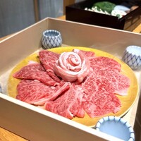 瓢斗 新橋店 - 【鍋】
                    　「肉乃華」しゃぶしゃぶ
                    　近江牛ロース　京都産 京都ぽーく