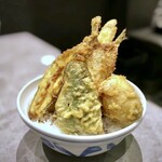 Hakata Tempura Takao - 銚子産 いわし天丼 ご飯大盛り