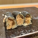 鮨 まつうら - あん肝の細巻