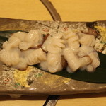 日本料理多々良 - 地タコ刺身アップ