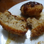 辻肉店 - ミニメンチカツに豚カツソース