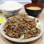 喜楽 - 焼肉 肉大盛り･ご飯大盛り定食(1,030円)