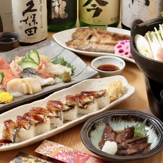我們提供三種不同價格的 Omakase套餐。含無限暢飲◎