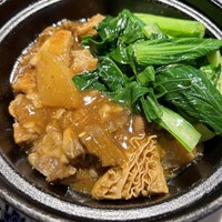 横浜中華街 重慶飯店 本館 - 週替わりランチセットから、牛筋の麻辣煮込み