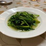 中国料理 四川園 - 法蓮草のニンニク炒め