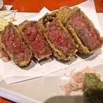 肉ト酒 八丁堀酒場 てっつい - 和牛レアカツ