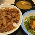 松屋 - 牛めしあたま大盛り＋プラスたっぷりネギたま