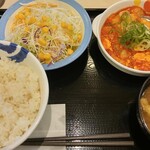 松屋 - 海老のチリソース定食