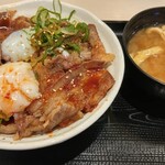 松屋 - "お肉どっさり"焼き牛めし(大盛)