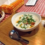 台湾式朝御飯 喜喜豆漿 - シェントゥジャン（豆乳スープ）５２０円