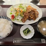 北海道 十勝 ゆうたく - 網焼厚切り豚カルビ定食