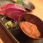 魚牛 - 赤さばとイカの塩辛