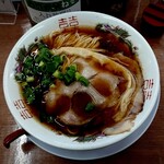 Negi To Ninniku - 魚介にハシリ過ぎて鶏ガラ出汁が完全に負けている。ダブルスープの意味がない。