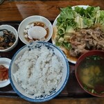 Mino Ya - 日替り定食（豚肉生姜焼）850円