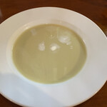 Saboten - さつまいもの冷製のスープ。