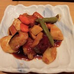 Nanaya - 白身魚と野菜の黒酢あん