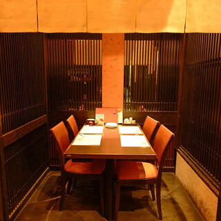 京の雰囲気抜群◎プライベート感のある個室/半個室完備