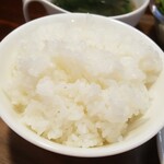 キッチン ブルー グローブ - ご飯大盛りのアップ