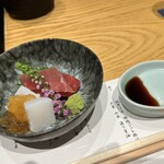 瓢斗 新橋店 - 本マグロと紋甲烏賊