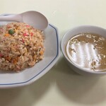 来々軒 - 炒飯＆中華スープ