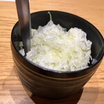 瓢斗 - めっちゃ薄切りにされたネギ(ネギ好きには堪らないやつ)