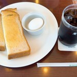 珈琲館 - トースト&ゆで卵