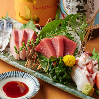 이시카와현 노토 지방의 어항 조합에서 직송되는 생선도 즐겨 주세요