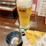 Jounetsu Udon Sanshuu - お代わりの生ビール　380円はお得