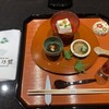 Kagayabetteimatsunomidori - 料理写真:胡麻豆腐、もずく、サザエ