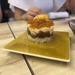 Sannomiya Sushi Ebisu - ウニとイクラのミルフィーユ