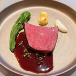 mieux restaurant - 甲州葡萄酒牛肉與實山椒