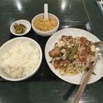 百香亭 - 回鍋肉ライスセット