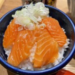 Shinshuumatsumoto Hikariya - 追加の小丼（鮭）450円　単品メニューは無かったですが、聞いたら気持ちよく提供してくれました。感謝。