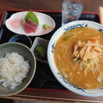 丸美食堂 - 味噌ラーメン　ランチセット（￥950）