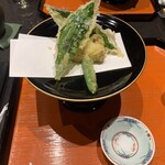 加賀屋別邸 松乃碧 - アワビの天ぷら