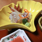 ＜9月夜＞造り、瀬戸内産すずき、生蛸