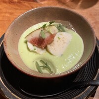 食幹 渋谷 - 食幹渋谷(枝豆のスープ)