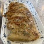 ラーメン藤 - セットの餃子、羽つき