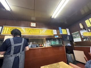 Adachiya - 店内（メニュー）