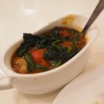 Indo Shiki Chao Kari - エビトマトほうれん草Curry