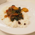 インド式 チャオカリー - エビトマトほうれん草Curry