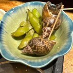 南方中華料理 南三 - バイ貝と枝豆の紹興酒漬け